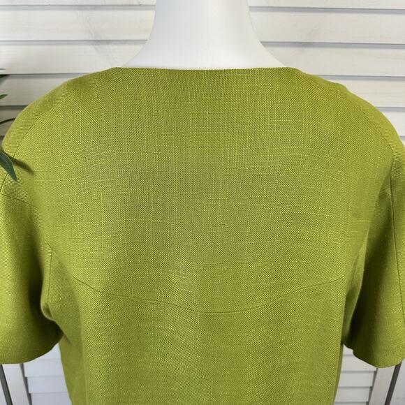 Kate Spade New York‎ Micah Cropped Blazer Jacket Moroccan Green Slub Boxy Size 8 - Picture 7 of 11